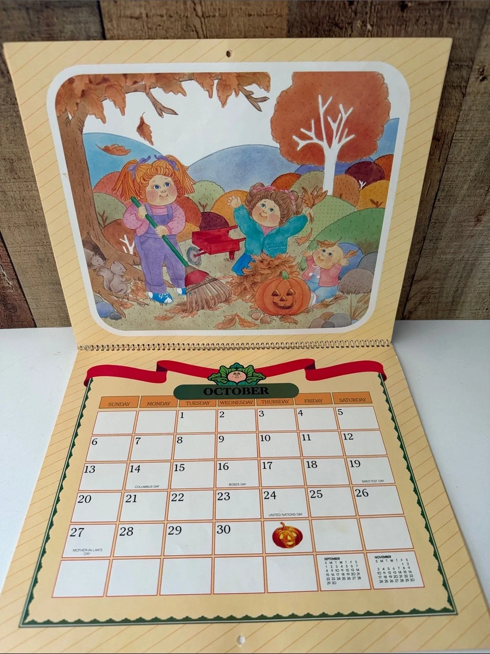 Vintage 1985 Cabbage Patch Kids 12-Month Calendar